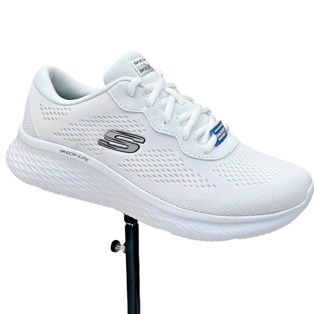 Skechers Skech-Lite Pro Women's Vegan Sneaker  Size 8.5 White Memory Foam Insole